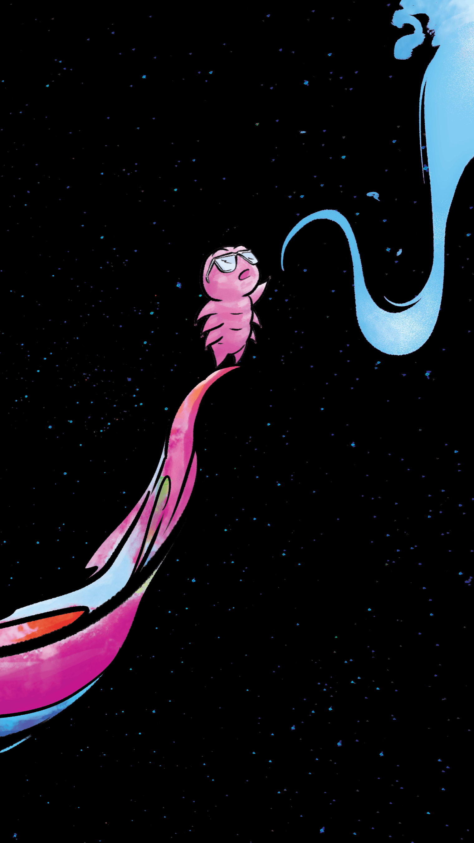 Terran the tardigrade surfing through the cosmos
